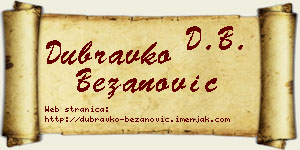 Dubravko Bežanović vizit kartica